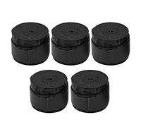 Cloimei 5PCS Premium Handle Overgrip Cinta de Agarre de Raqueta Antideslizante y Transpirable para bádminton Tenis Squash Mate Absorbente de Sudor Material de PU Suave y Duradero A (Negra)