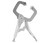 Cloimei Alicates de bloqueo de alta resistencia con mordaza ancha, acero aleado, herramienta multifuncional para carpintería, soldadura y fijación, color plata, 17,2 x 8,3 cm, 201