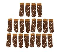 Cloimei Almohadillas para Cubiertas de Patas de Muebles Protectores de Patas de Silla Antideslizantes engrosados para protección del Piso 20 Piezas de Fibra acrílica para Patas (Jacquard Tipo 2)