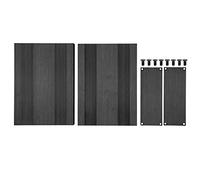 Cloimei Aluminum Alloy Project Enclosure Case Video Converter Box Split DIY Instrument Housing Brushed Black 54x145x200mm for Power Amplifier Circuit Board Decoder Industrial Equip