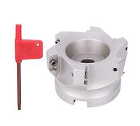 Cloimei BAP400R Fresa de extremo en ángulo recto de 80 mm y 90 grados Fresa de acero con alto contenido de carbono con cuchillas recubiertas para mecanizado de precisión Operacione