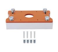 Cloimei Base profesional para fresadora de madera, soporte ranurado de aleación de aluminio para proyectos de carpintería, compatible con fresas de 65 mm, grosor ajustable de 0 a 5