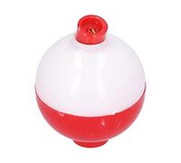 Cloimei Bobbers de Pesca de ABS de Primera Calidad, flotadores de boya Redondos con Ganchos de Metal para Agua Dulce, Agua Salada, Accesorios de Cebo de Pesca, Color Rojo y Blanco (38mm)