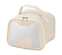 Cloimei Bolsa de Almuerzo aislada Contenedor térmico de Alimentos Forro de Papel de Aluminio Multifuncional Caja de Almuerzo portátil para Adultos Oficina Picnic Camping Beige