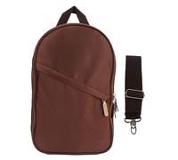 Cloimei Bolsa para Utensilios de Cocina para Acampar, poliéster Resistente, portátil, con múltiples Bolsillos, Organizador de Utensilios de Cocina, Bolsa de Almacenamiento para Acampar al (Marrón)