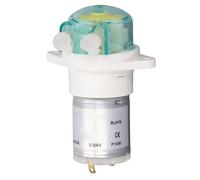 Cloimei Bomba peristáltica pequeña de 5 W Bomba de transmisión de líquido con transmisión de engranajes de bajo flujo para hidroponía de laboratorio 122 ML/MIN Estructura de plásti (24V)