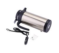 Cloimei Calentador de agua de viaje de acero inoxidable de 24 V, 850 ml, apagado automático, ebullición rápida para viajes por carretera, camping, camión, RV, recorrido de conducci