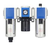 Cloimei Combinación de regulador de presión y lubricador de filtro de aire de 3 etapas con taza de aceite de 160 cc de aire comprimido de alta eficiencia para herramientas neumáti (GC400-15)