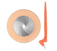 Cloimei Creador de dibujos circulares Plantilla circular giratoria ajustable Aleación de aluminio de primera calidad y herramienta de trazado redonda de acero inoxidable 304 con cu