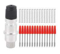 Cloimei Graphtec CB09 Holder 15pc 45 Degree Blades Premium Plotter Replacement Parts Hard Alloy Cutting Tool for Sign Making Decal Crafting Silver 19mm