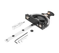 Cloimei Guía de ingletes profesional para sierra de mesa de carpintería con ángulo ajustable de 70 grados, cremallera de engranajes CNC de precisión y regla de riel para proyectos