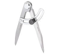 Cloimei Herramienta de medición de precisión divisor de ala de acero inoxidable profesional Brújula ajustable para carpintería Artesanía en cuero Marcado de metal Herramienta de ca