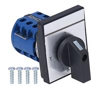 Cloimei Interruptor de cambio de leva trifásico de 4 cables Selector de transferencia de corriente giratorio de alta resistencia Interruptor eléctrico duradero contra incendios par