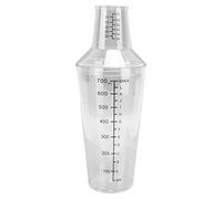 Cloimei Juego de coctelera profesional Boston Shaker Bartender Kit con escala de medición transparente Diseño a prueba de fugas para mezclar cócteles en bares, restaurantes y hogar (700ML)