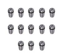 Cloimei Juego de mandril de boquilla con resorte ER11, kit de herramientas de mecanizado de precisión de 13 piezas para torno de fresado con rango de sujeción de 1 mm a 7 mm y caja