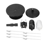 Cloimei Juego de soporte de pintura profesional, plato giratorio de 19 cm con soporte de pulverización ajustable y clips para modelos de coches, tanques, aviones, pintura artesanal