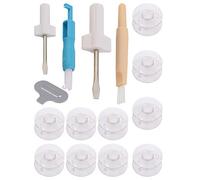 Cloimei Kit de herramientas para máquina de coser profesional, juego completo con enhebrador, lanzadera, insertador de agujas, destornillador para el hogar, sastres, artesanos, ent