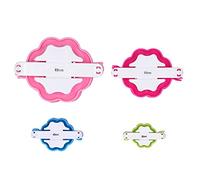 Cloimei Kit de herramientas para tejer pompones, 4 tamaños, bricolaje, bolas de pelusa, para tejer, manualidades, proyectos de hilo de lana, regalo de decoración del hogar de plást