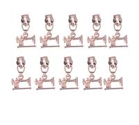 Cloimei Kit de reemplazo de tirador de cremallera premium, 10 unidades, deslizadores de cremallera de metal resistente para chaquetas, bolsos, equipaje, reparación de manualidades, (Oro rosa)