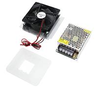 Cloimei Kit de refrigeración Peltier con fuente de alimentación de 12 VCC, de refrigeración semiconductor, dispositivo de refrigeración termoeléctrico DIY para mini refrigeradores