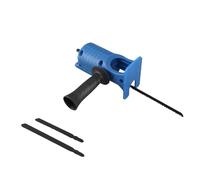 Cloimei Kit de sierra recíproca eléctrica con 3 hojas Accesorio de sierra caladora portátil Convierte el taladro eléctrico en sierra recíproca para corte de madera y metal Proyecto