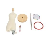 Cloimei Maniquí Profesional de Torso Femenino con Soporte de Madera Ajustable para Costura, sastrería, confección, exhibición, fotografía, enseñanza, Estudiantes y diseñadores. Fab (1/3)