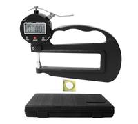 Cloimei Medidor de espesor digital Alta precisión 0.0005 pulgadas Resolución de 0.01 mm Herramienta de medición para metal Plástico Caucho Papel Ingeniería mecánica Control de cali