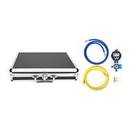 Cloimei Medidor de refrigerante digital Probador de colector de presión de vacío de baja presión Medidor de refrigeración de modo dual NPT de 1 8 pulgadas conmutable con 82 bases d