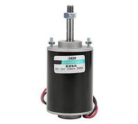 Cloimei Motor DC Imán permanente Alta velocidad Bajo ruido CW CCW Mini motores eléctricos cepillados 30W para máquinas y equipos de algodón de azúcar (12V3500rpm)