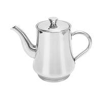 Cloimei Olla de aceite de acero inoxidable de primera calidad con colador de malla fina Diseño engrosado a prueba de fugas Contenedor de filtro de aceite de cocina Esencial de coci (24 onzas)