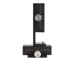 Cloimei Plataforma de recorte manual XZ Guía de engranajes ajustable de alta precisión Etapa de elevación Aleación de aluminio de 40x90 mm para instrumentos ópticos Equipos semicon