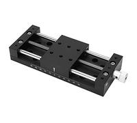 Cloimei Plataforma deslizante X Plataforma de recorte manual de precisión de aleación de aluminio SP80A DB100 Mesa deslizante de ajuste fino impulsada por engranajes de alta carga