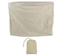 Cloimei Pong Table Cover 190 Silver Coating Table Tennis Dust Cover with Drawstring for Outdoor Indoor Protection Lightweight (Beige)