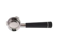 Cloimei Portafiltro de café sin fondo de acero inoxidable de 54 mm Cesta de filtro de espresso profesional de 3 orejas Compatible con máquinas de café de la serie 8 Oxidación durad (Negra)