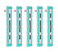 Cloimei Potenciómetro deslizante B10K Paquete de 5 Mezclador de audio deslizante recto de doble canal Fader Calor para equipos de DJ profesionales Control de volumen 75 mm