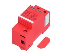 Cloimei Protector fotovoltaico de CC 2P Pararrayos de Panel Solar de Alta Resistencia de Grado Industrial con Hebilla de Metal para Sistemas conectados a la Red ABS Naranja 40KA