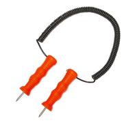 Cloimei Púas retráctiles de seguridad para el hielo, resistentes, antideslizantes, accesorios de equipo de pesca en hielo, para actividades al aire libre, patinaje sobre hielo, naranja brillante