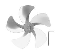 Cloimei Reemplazo de ventilador de estufa aleación de aluminio 5 accesorios para ventilador de chimenea mejoran la circulación de aire caliente para ventiladores de estufa de leña (Pago)