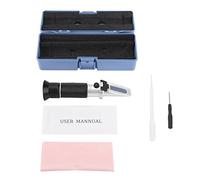 Cloimei Refractómetro profesional Brix Medidor de contenido de azúcar Rango 0 32% con compensación automática de temperatura para jugo de frutas Vino Cerveza Bebidas Elaboración ca