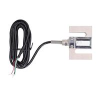 Cloimei Sensor de peso de celda de carga Sensor de medición de fuerza de alta precisión de haz tipo S para maquinaria industrial Pruebas petroquímicas DYLY103 Impedancia de 350 Ω R (100 kg)