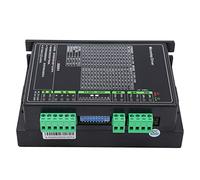 Cloimei Stepper Motor Driver with Automatic Adjustment Low Noise Spontaneous Pulse Speed Control Potentiometer for 3D Printers Engraving Machines Black Aluminum PCB Board