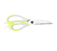 Cloimei Tijeras de cocina profesionales de acero inoxidable de alta resistencia, herramienta de cocina multifunción desmontable para cortar carne, verduras, mariscos, aves de corra (Verde)