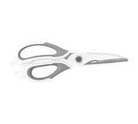 Cloimei Tijeras de cocina profesionales de acero inoxidable de alta resistencia, herramienta de cocina multifunción desmontable para cortar carne, verduras, mariscos, aves de corra (Gris)