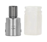 Cloimei Varilla de conexión de mandril 15 mm M14x1 Adaptador de mandril de torno de alta precisión tratado térmicamente de acero inoxidable de primera calidad para aplicaciones de