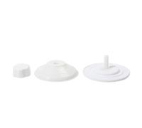 Cloimei Ventosa para Ventana de Gato, 8,5 cm, Montaje al vacío de plástico Blanco con Tornillo para Puertas de Vidrio, Soporte Estable y Duradero para Hamaca para Gatos, fácil inst