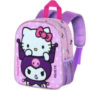 Clondo Mochila 3D para guardería infantil, mochila tiempo libre para niños y niñas, escuela infantil, 31 cm, viaje, regalo, puntada, Spiderman, Minni, Sonic, Hello Kitty Playful, 31 cm