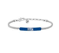 Clondo Pulsera de hombre y mujer del Inter de acero - Colección oficial de fútbol - Accesorio elegante y deportivo con logotipo - Idea regalo para aficionados - Varios modelos disponibles, Taglia