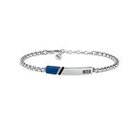 Clondo Pulsera de hombre y mujer del Inter de acero - Colección oficial de fútbol - Accesorio elegante y deportivo con logotipo - Idea regalo para aficionados - Varios modelos disponibles, Taglia