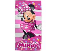Clondo Toalla de Playa para Niñas de Minnie Fan - Microfibra Suave en Poliéster - Toalla de Playa y Piscina para Niños, Colores Vivos, Idea de Regalo para el Verano, Accesorio Oficial