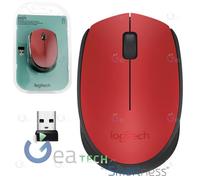 Clone Of Logitech M171 Ratón Ambidiestro RF Wireless Óptico 1000 Dpi Rojo /